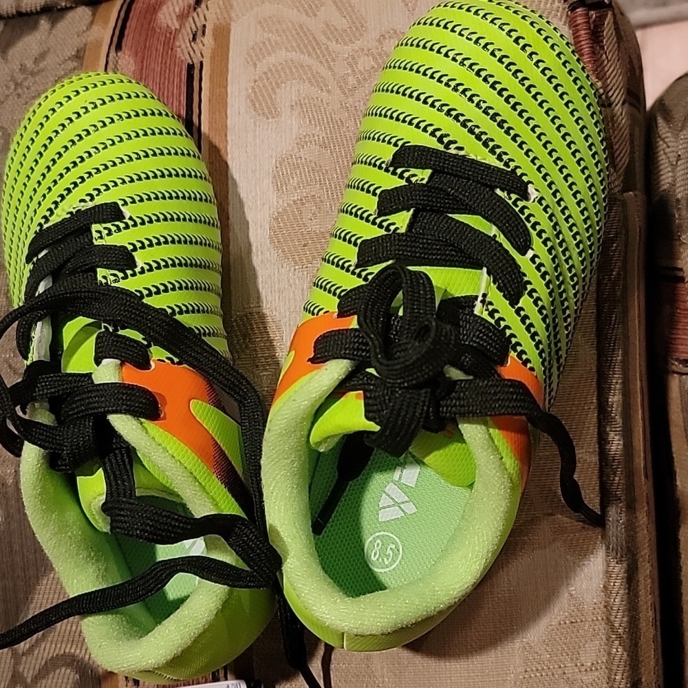 Vizari Unisex-Kid's Impact FG Green/Orange Size Soccer Shoe